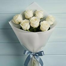 Букет 7 Белых роз Эдлесс Лав #REPLACE_PRED# Бунятино