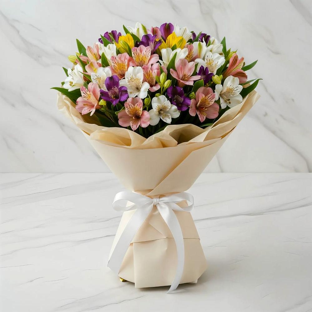 Букет цветов из: Альстромерии в Бунятино