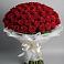 Букет 101 Красная роза Блэк Мэджик в Бунятино