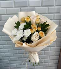 Букет цветов из:  Розы и Хризантемы #REPLACE_PRED# Бунятино