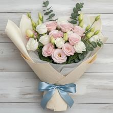 Букет цветов из:  Лизиантусы в Бунятино