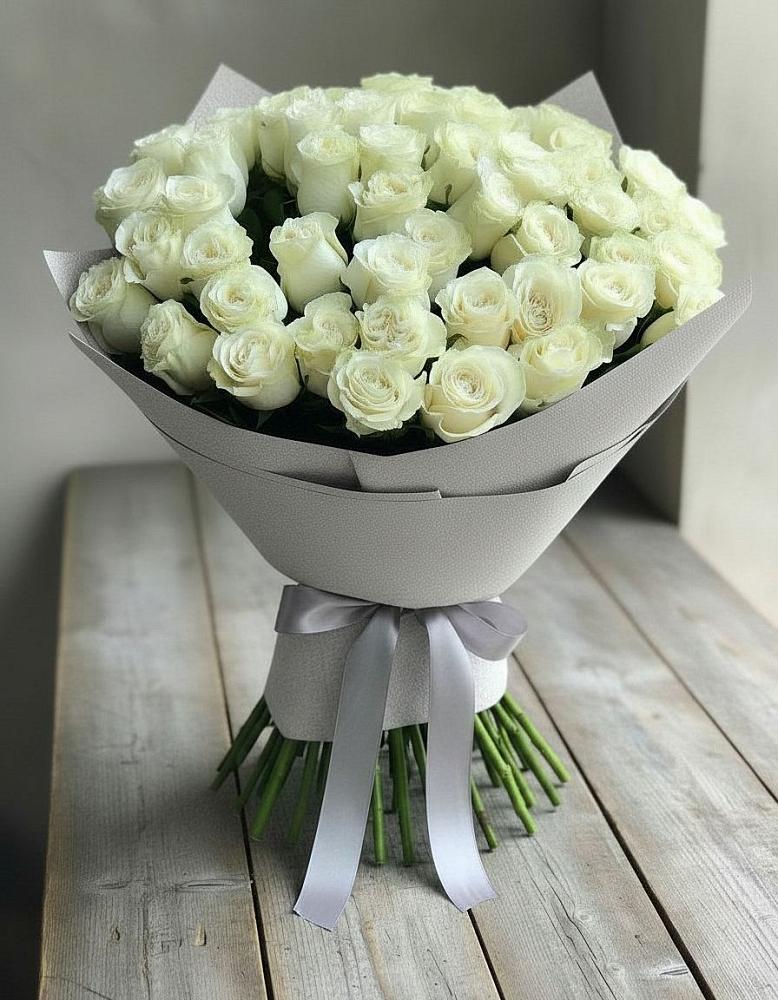 Букет 35 Белых роз в Бунятино