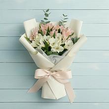 Букет цветов из:  Альстромерии #REPLACE_PRED# Бунятино