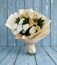 Букет цветов из:  Розы и Хризантемы в Бунятино