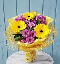 Букет цветов из:  Хризантемы и Герберы #REPLACE_PRED# Бунятино