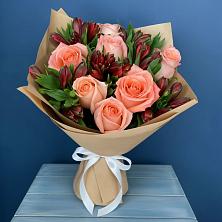 Букет цветов из:  Розы и Альстромерии в Бунятино