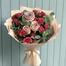 Букет цветов из:  Гвоздики и Розы в Бунятино