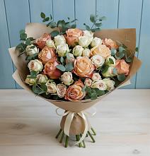 Букет цветов из:  Альстромерии и Розы #REPLACE_PRED# Бунятино